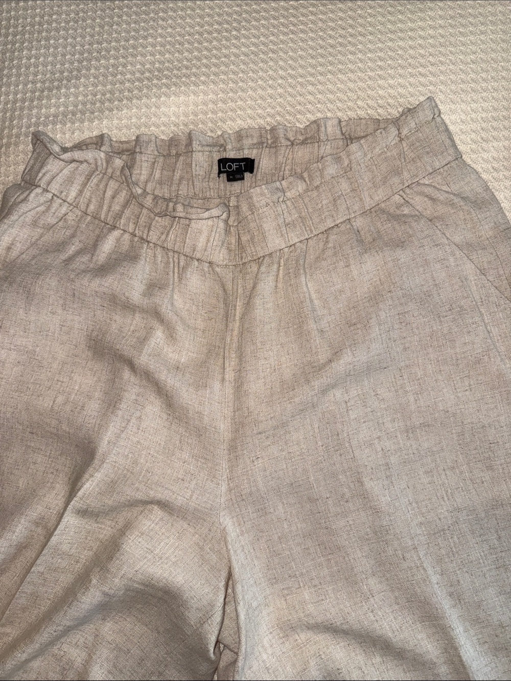 Loft Linen-Blend Wide Leg Pants - Picture 3 of 9